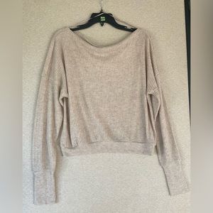 🌟 TREASURE and BOND NWOT Off the Shoulder Thermal Knit